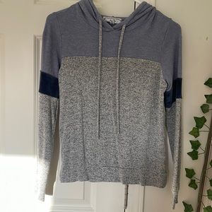 Hippie Rose (size xs) Blues & Grey Hoodie